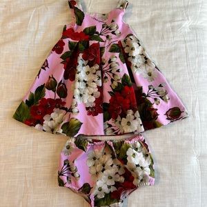 Dolce & Gabbana  Baby Two Piece Dress Set 9-12 months Floral